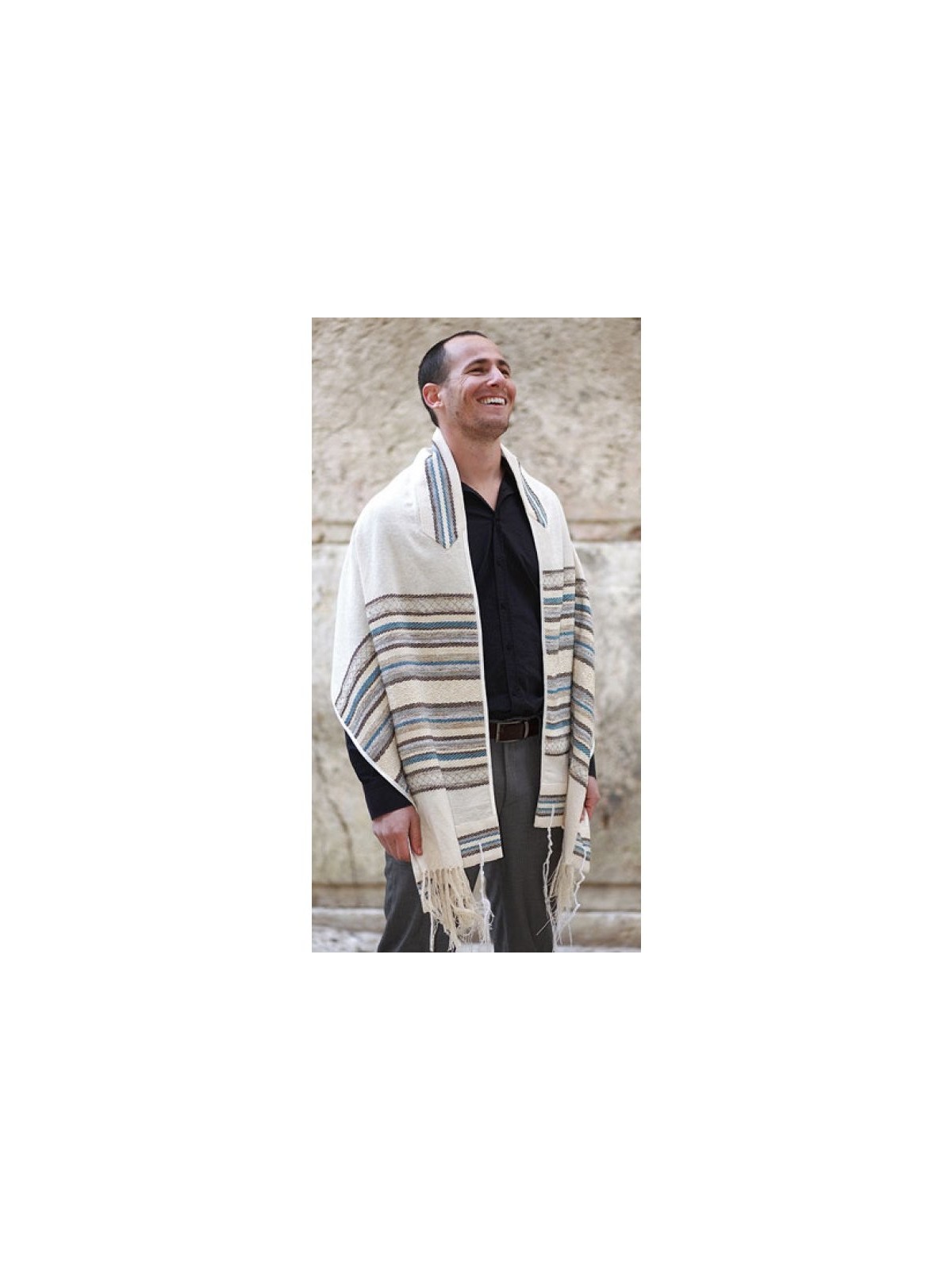 יצירת אריגה בעבודת יד טלית הוד מא... | יצירת אריגה טלית